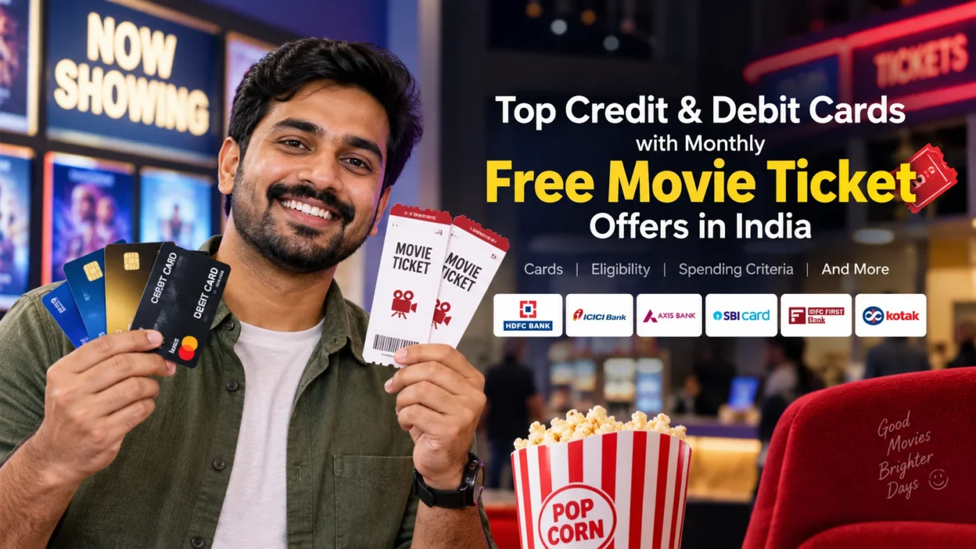 Best Credit and Debit Cards With Free Monthly Movie Ticket Offers in India